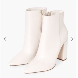Rosamund Block Heeled Bootie - Bone